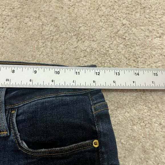 Frame Denim Jeans Size 25 Le High Skinny Montclair Distressed Hi Rise Dark Wash - Picture 9 of 11